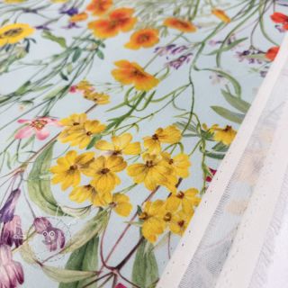 Outdoor Dekostoff mit Teflon-Finish Wildflower Sunny Field