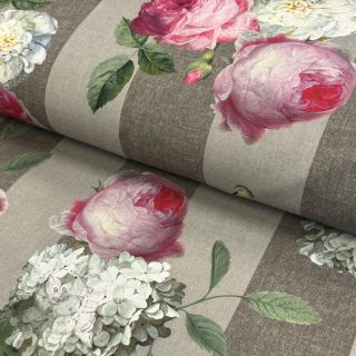 Outdoor Dekostoff mit Teflon-Finish Hydrangea Roses