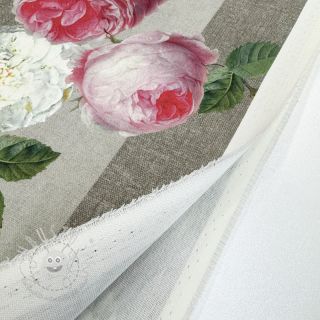 Outdoor Dekostoff mit Teflon-Finish Hydrangea Roses