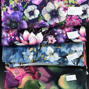 Stoffreste Sommersweat digital print 0307