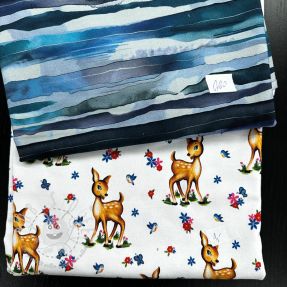 Stoffreste Sommersweat digital print 0308