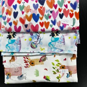 Stoffreste digi print jersey 2053