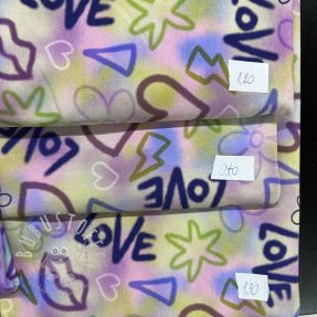 Stoffreste digi print jersey 2064