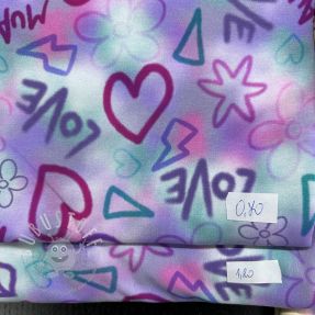 Stoffreste digi print jersey 2065