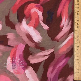 Viskosestoff Aster design D digital print