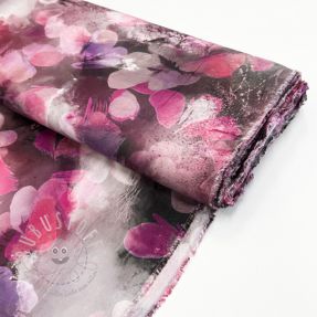 Viskosestoff Lilly design F digital print