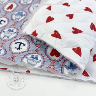 Baumwollstoff QUILTING Titouan bleu