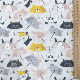 Baumwollstoff QUILTING Parapluie perle