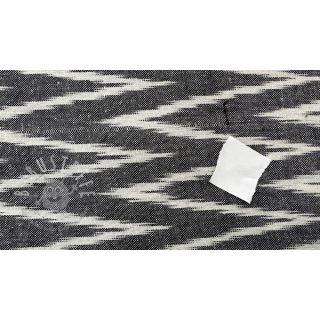 Baumwollstoff IKAT grey design A 2.Klasse