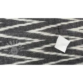 Baumwollstoff IKAT grey design A 2.Klasse