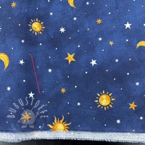 Dekostoff premium GLOW IN THE DARK Starry night 2.Klasse