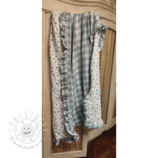 Double gauze/musselin Double sided CHECKS MINI green