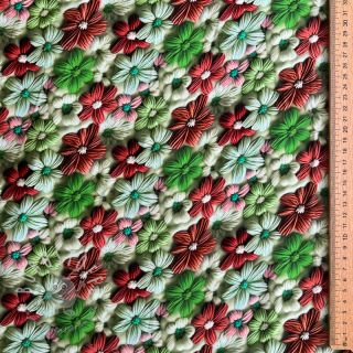 Viskosestoff RAYON POPLIN Knitted design E digital print