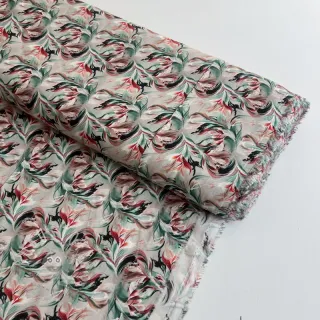 Viskosestoff RAYON POPLIN Diverse graphics design E digital print