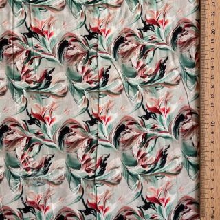 Viskosestoff RAYON POPLIN Diverse graphics design E digital print