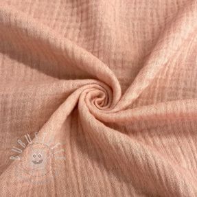 Double gauze/musselin MELANGE pink
