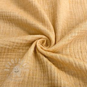 Double gauze/musselin MELANGE ochre