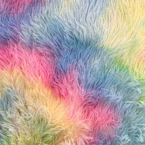 Kunstfell Rainbow dark