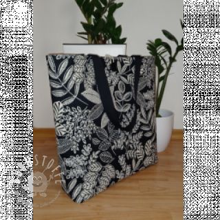 Dekostoff jacquard Valerian allover noir