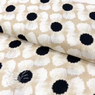 Viskosestoff leinen Waxflower design B digital print