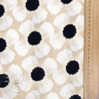 Viskosestoff leinen Waxflower design B digital print