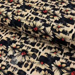 Viskosestoff leinen Daisy design B digital print