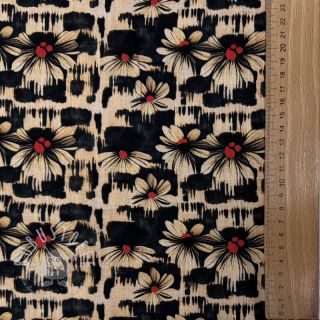 Viskosestoff leinen Daisy design B digital print