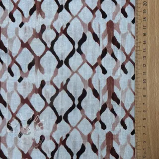 Viskosestoff leinen Ivy Diamonds design A digital print