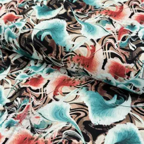 Viskosestoff leinen Paint chaos design B digital print