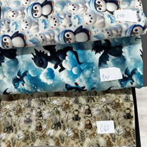 Stoffreste digi print jersey 2091