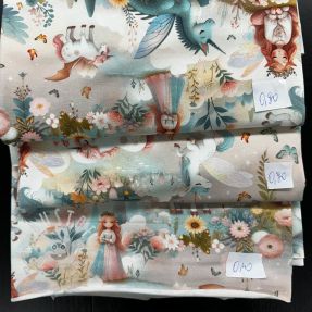 Stoffreste digi print jersey 2085
