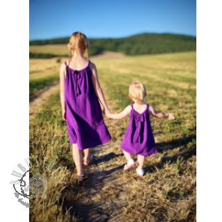 Double gauze/musselin violet