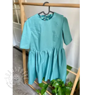 Baumwollstoff popeline cyan