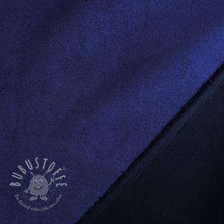 Suede stretch SCUBA navy