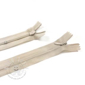 Reißverschluss Nahtverdeckt nicht teilbar (25 cm) Sand