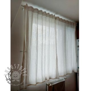 Leinenstoff gewaschen 170 g ecru