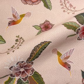Dekostoff Floral Kolibri Art digital print