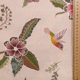 Dekostoff Floral Kolibri Art digital print