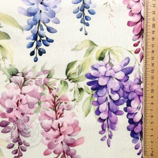 Dekostoff Serene Wisteria Charm digital print