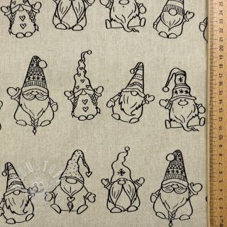 Dekostoff Linenlook premium Tomte Jolly Line