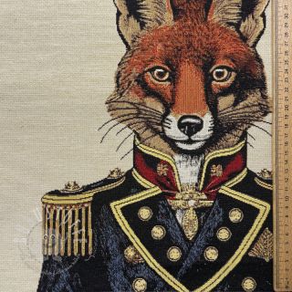 Dekostoff GOBELIN PREMIUM Fox Admiral Statue PANEL