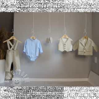 Leinenstoff gewaschen beige
