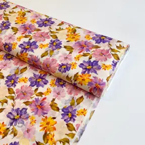 Viskosestoff RADIANCE Flower Inay digital print
