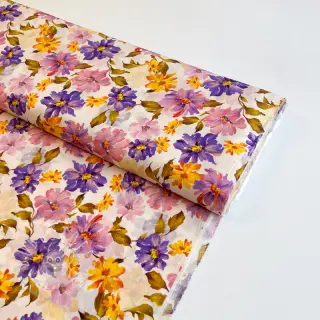 Viskosestoff RADIANCE Flower Inay digital print