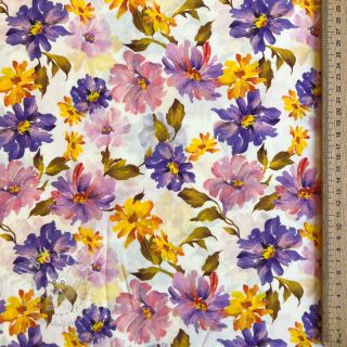 Viskosestoff RADIANCE Flower Inay digital print