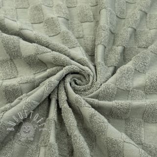 Kuschelfrottee Checks green