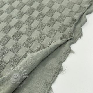 Kuschelfrottee Checks green