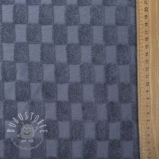 Kuschelfrottee Checks blue