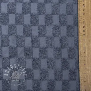 Kuschelfrottee Checks blue