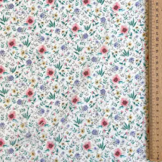 Baumwollstoff Flowers Tara off white design B digital print